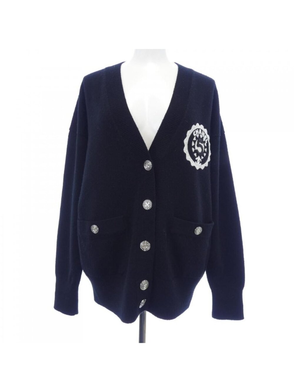 Chanel 23C Cardigan Black
